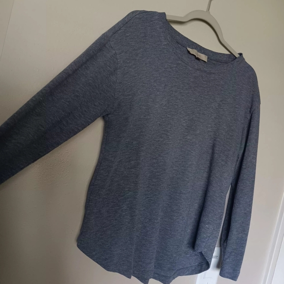 Loft Women’s Long-Sleeve Crew Neck Sweater - Heather Gray - Picture 4 of 8